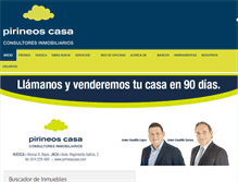 Tablet Screenshot of pirineoscasa.com